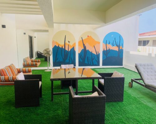 a view of seating room in short term vacation rentals available in dubai for family vacation and corporate events